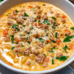 Creamy Parmesan Italian Sausage Soup recipe