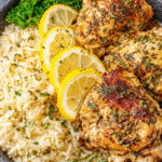 Slow Cooker Lemon Herb Chicken and Rice recipe