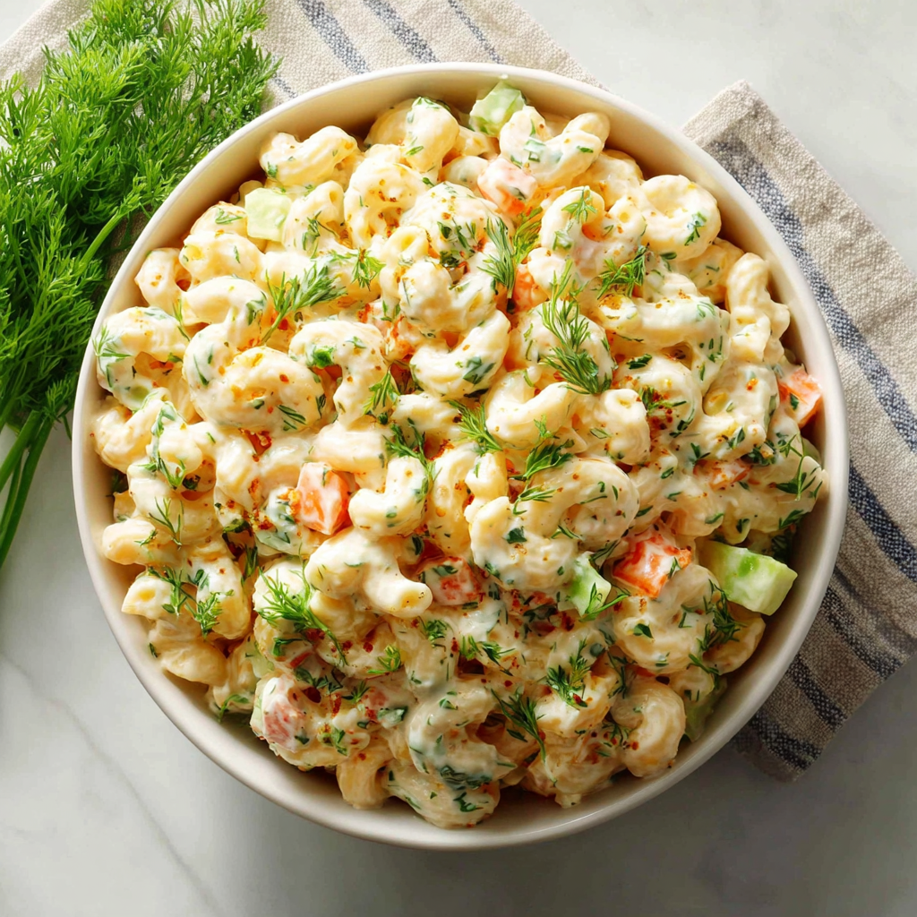 A Delightfully Creamy Macaroni Salad Recipe