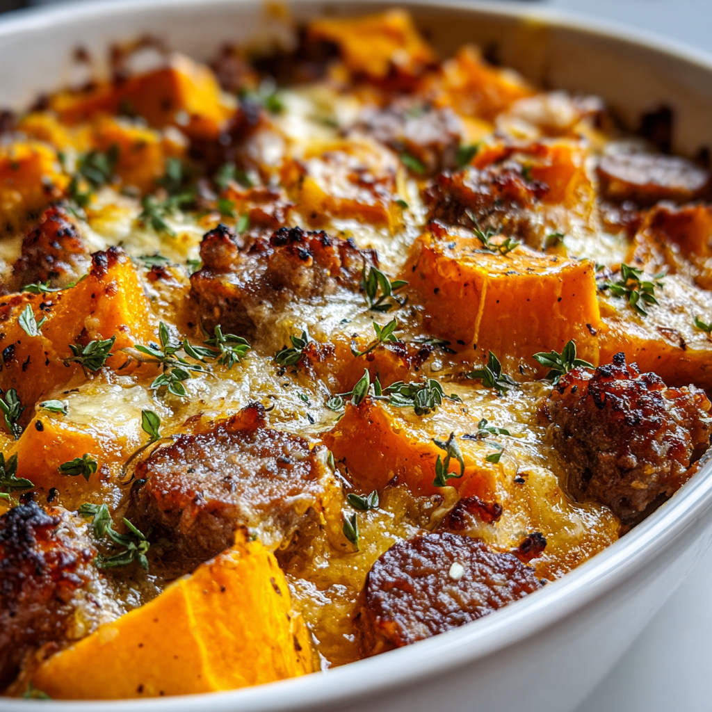 Comforting Sweet Potato & Sausage Casserole Recipe
