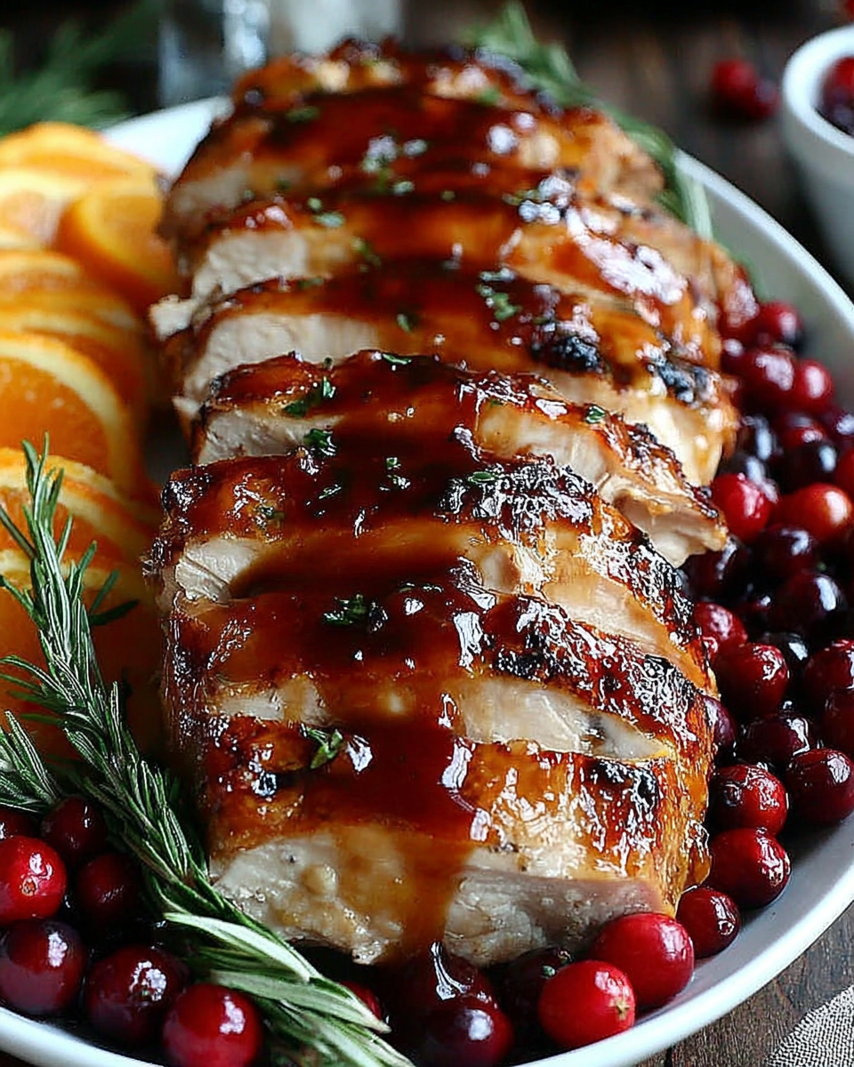 Cranberry Orange Glazed Turkey Breast for the Holidays