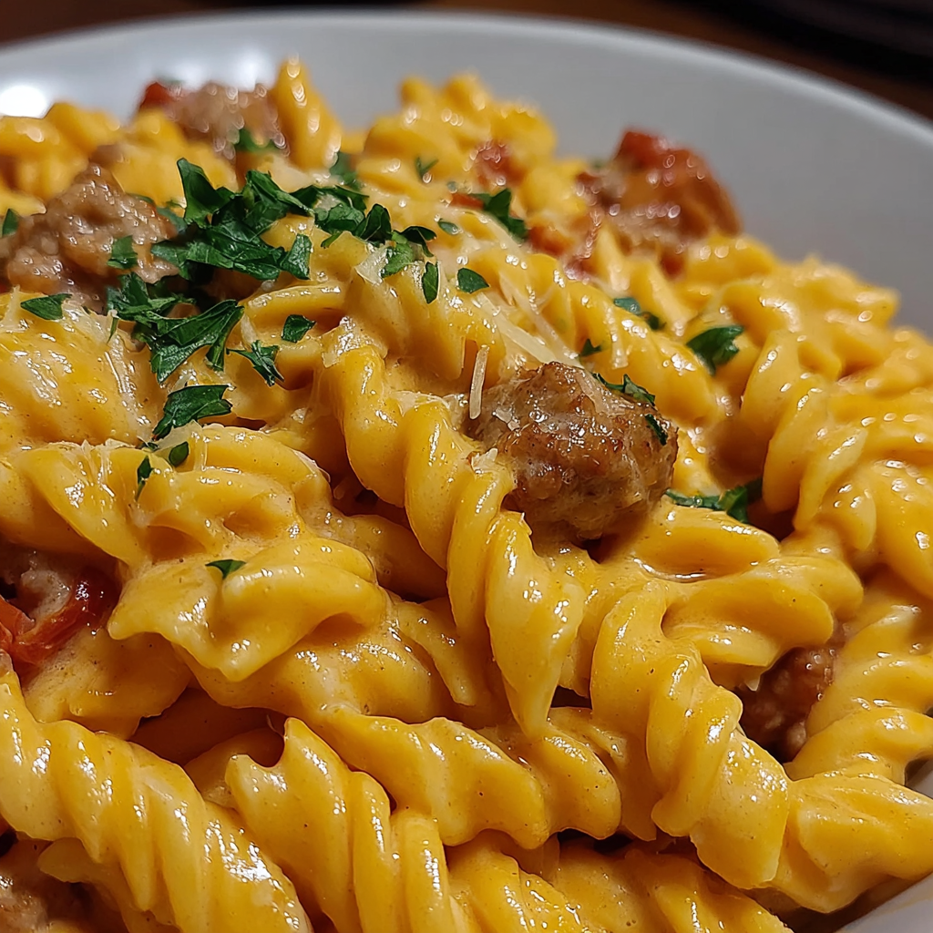 Creamy Cajun Sausage Pasta in One Pot