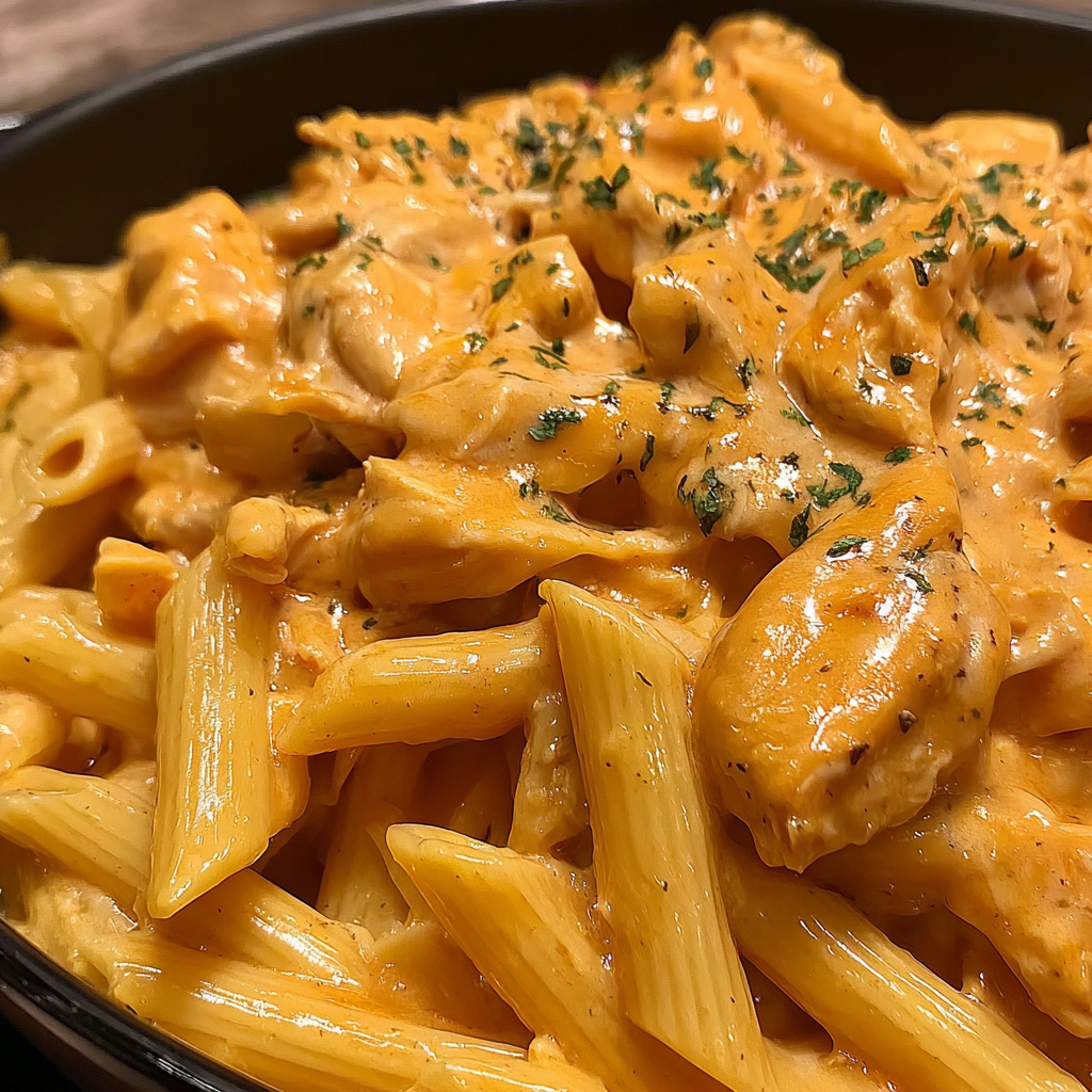 Creamy Maple BBQ Chicken Pasta in One Skillet