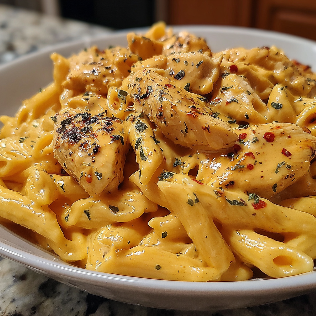 Creamy Sweet and Spicy Honey Garlic Chicken Pasta
