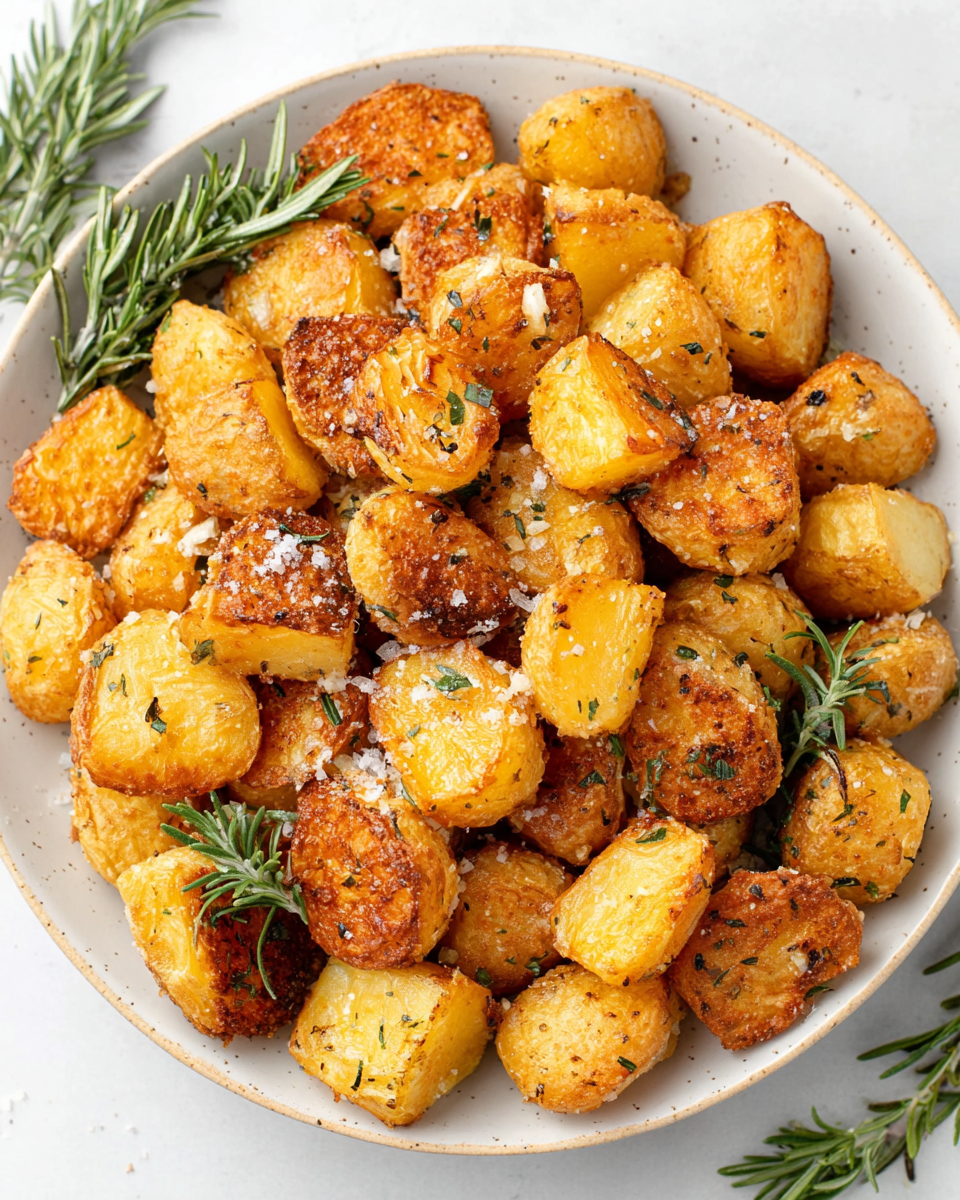 Crispy Roast Potatoes with Rosemary and Garlic Whole30