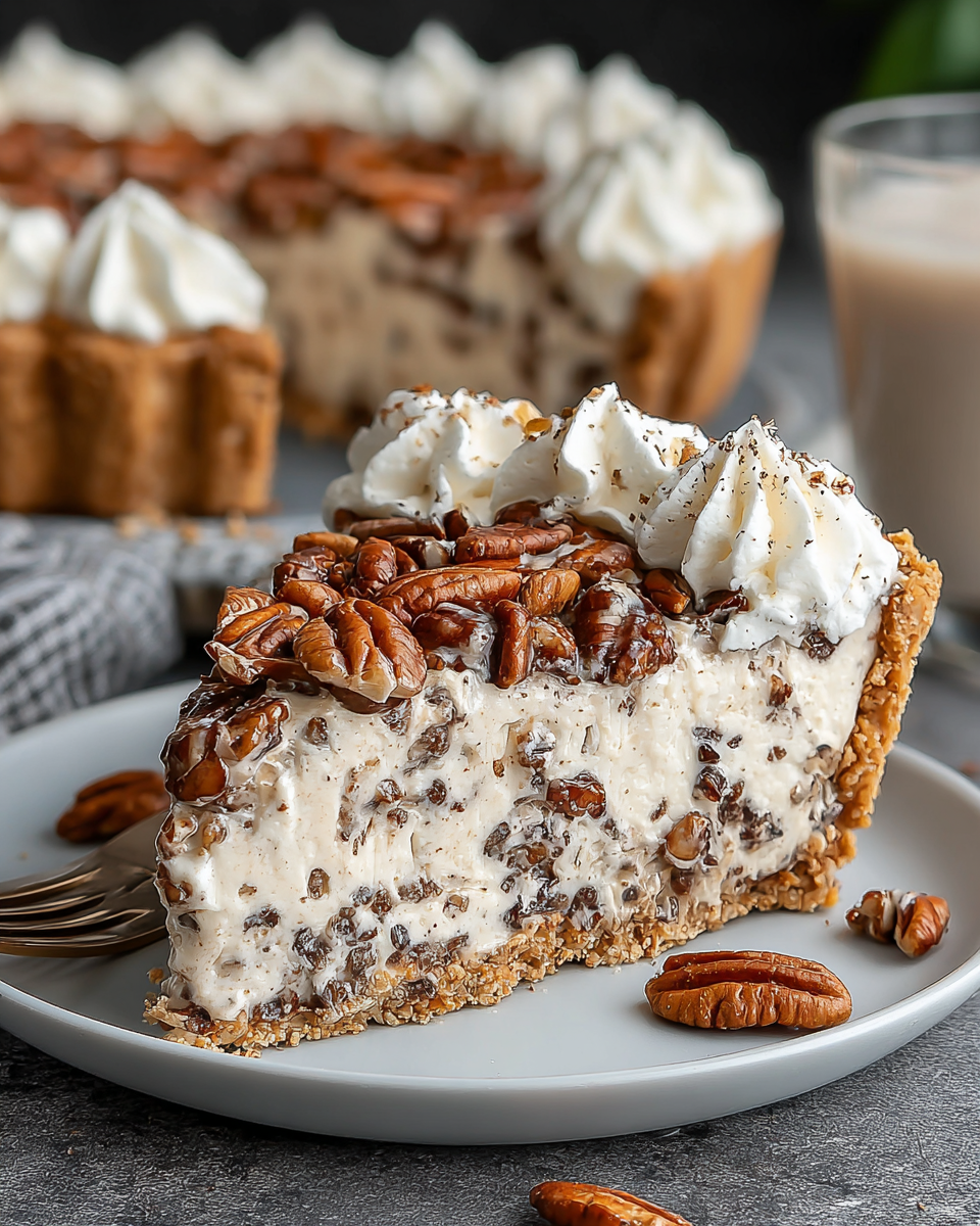 Decadent Pecan Cream Pie with Toasted Pecans
