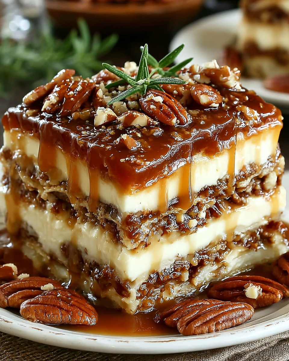 Delicious Pecan Pie Lasagna for Holiday Gatherings