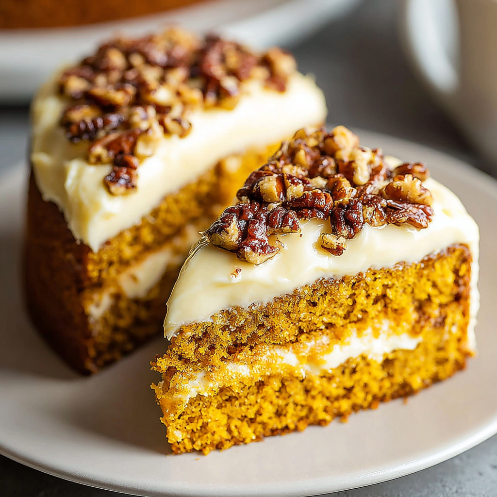 Delicious Pumpkin Spice Cake with Cream Cheese Frosting
