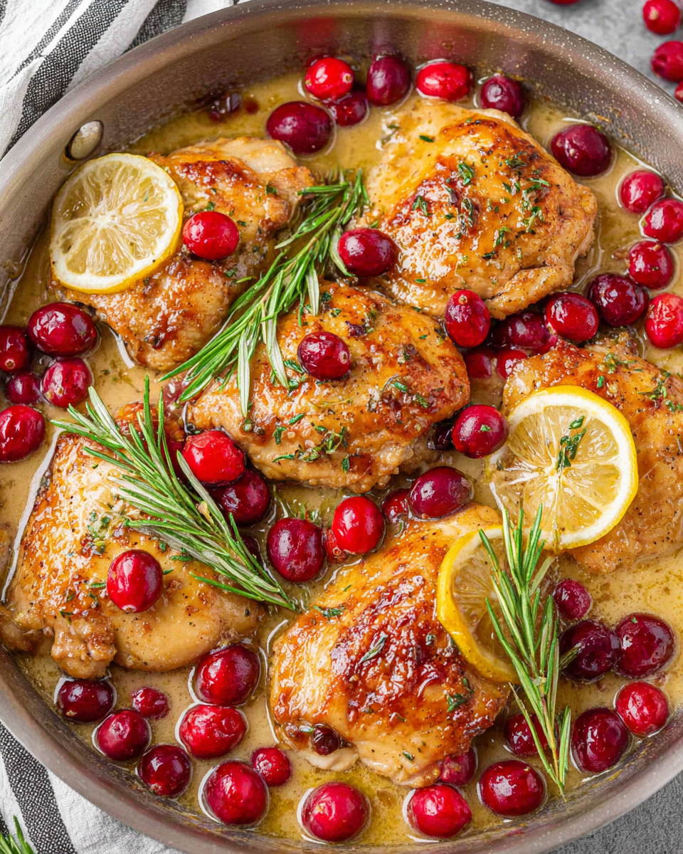 Delicious Skillet Cranberry Orange Chicken Recipe