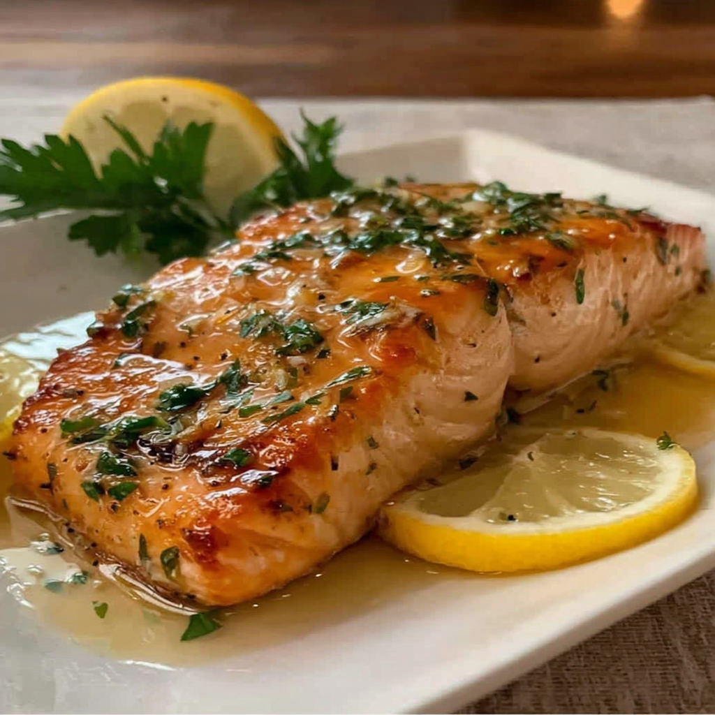 Deliciously Baked Garlic Butter Salmon Recipe