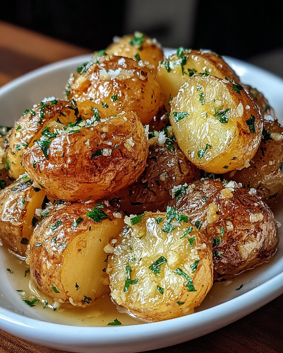 Deliciously Crispy Garlic Butter Potatoes for Home Cooks