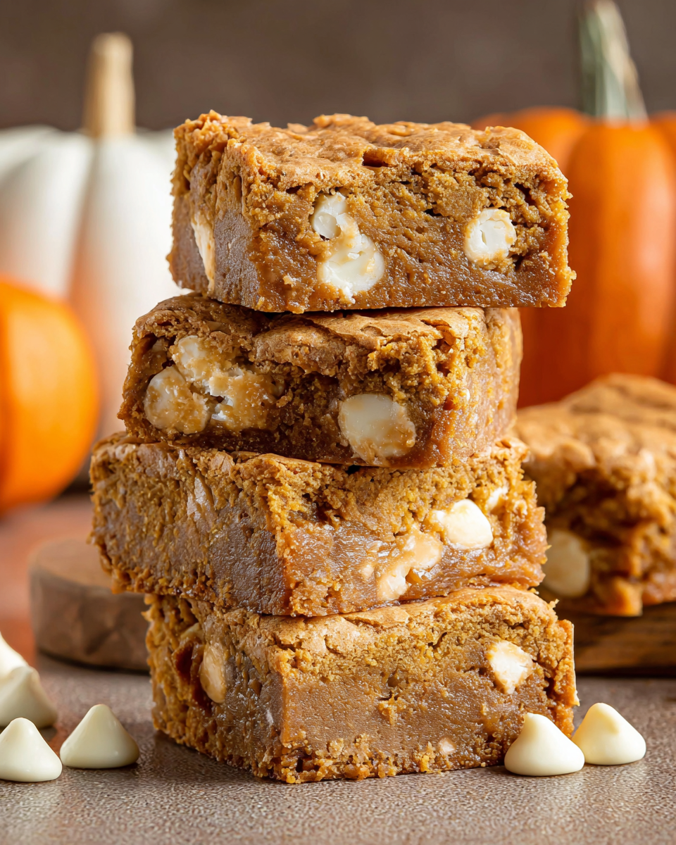 Deliciously Easy Pumpkin Maple Blondies Recipe