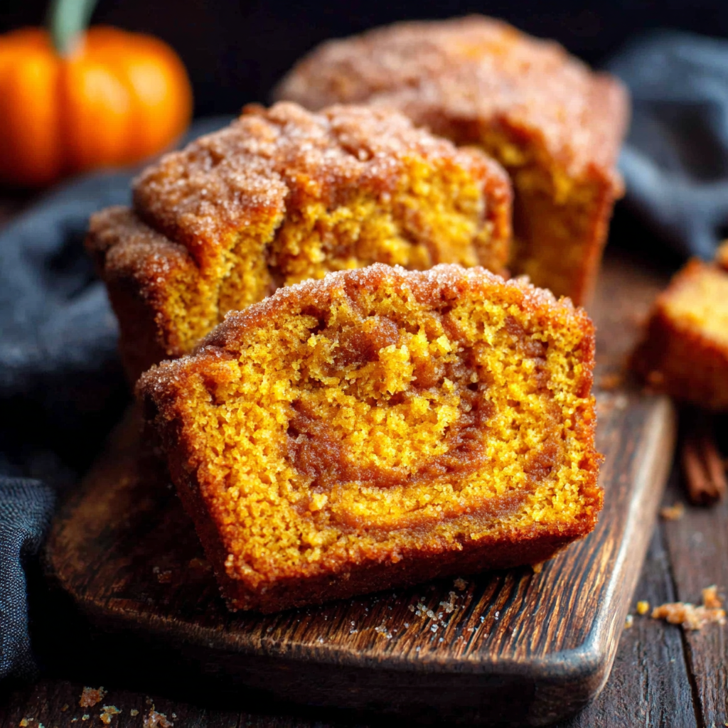 Delightful Cinnamon Swirl Pumpkin Bread Mini Loaves