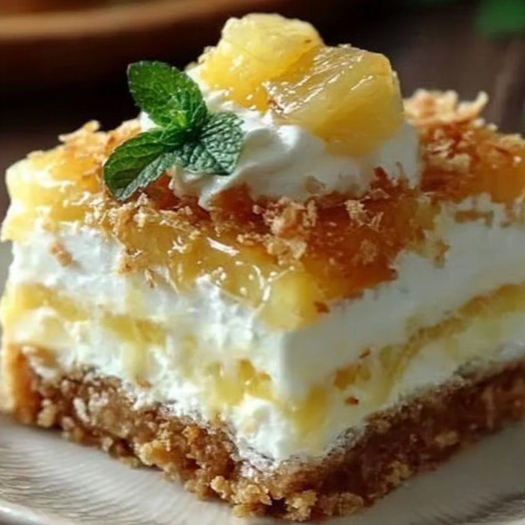 Enjoy a No Bake Pineapple Dream Dessert Today