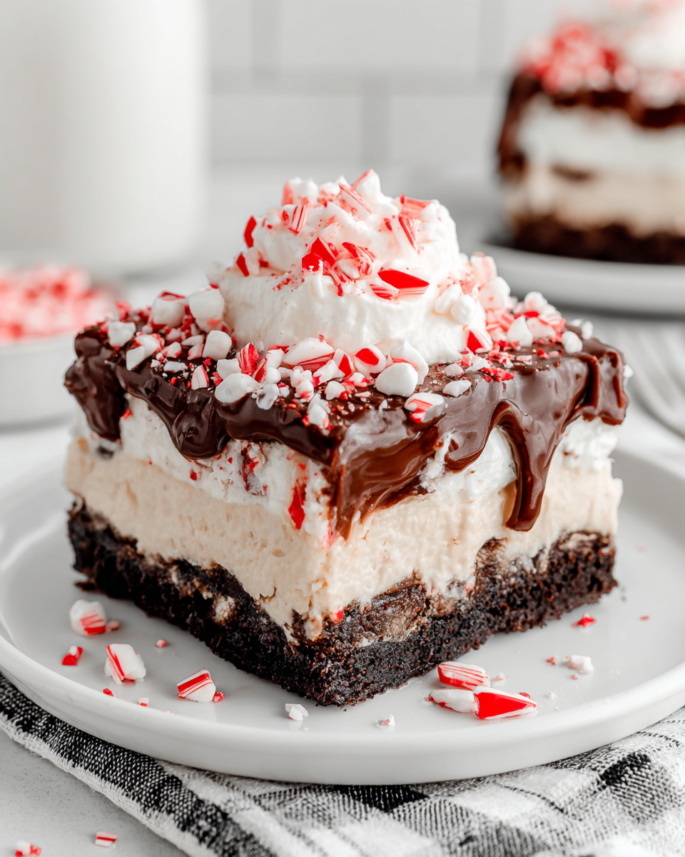 Indulgent Chocolate Peppermint Lasagna for Holidays