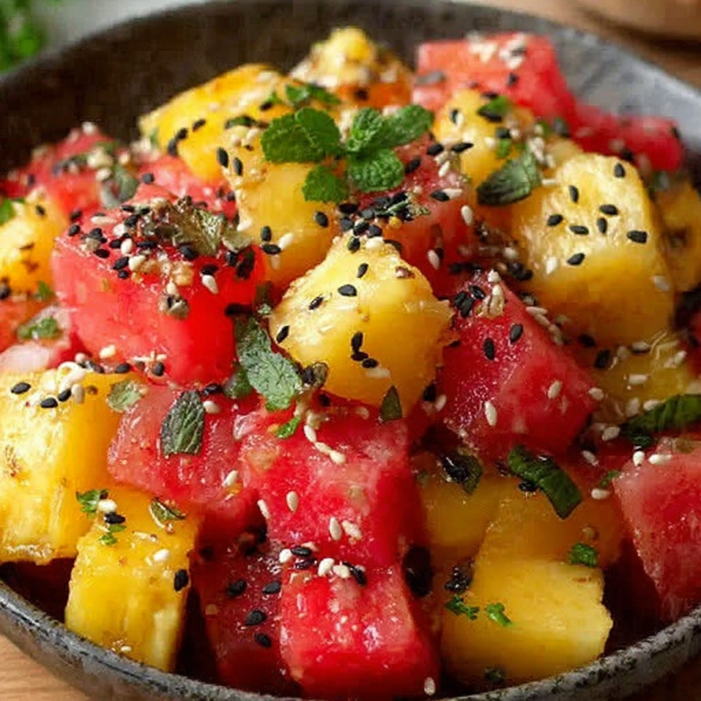 Melon and Pineapple Salad for Fresh Summer Flavors