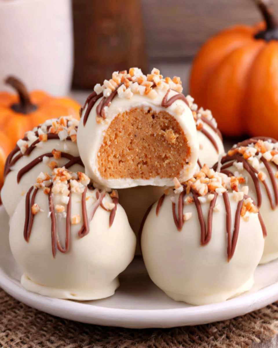 Pumpkin Cheesecake Truffles for Cozy Fall Nights