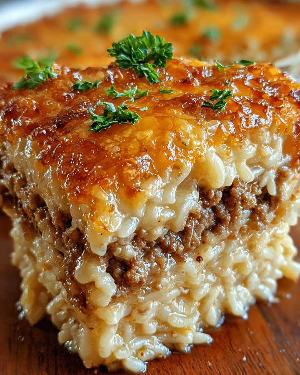 Savory French Onion Ground Beef Casserole Recipe