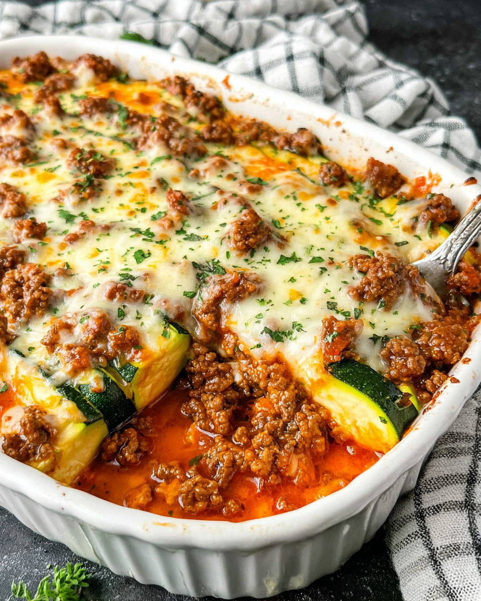 Savory Ground Beef Zucchini Bake for Cozy Dinners