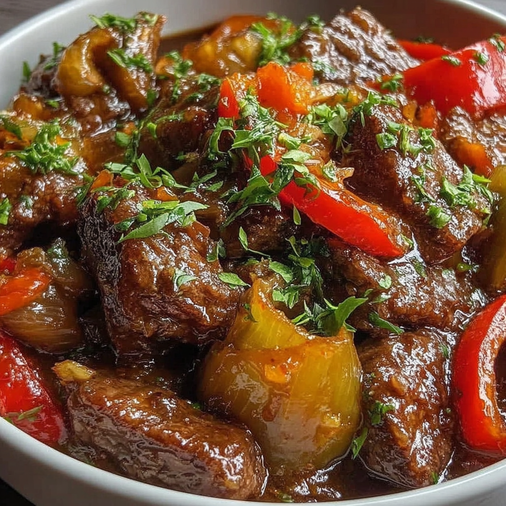 Simple and Savory Pepper Steak in a Crock Pot
