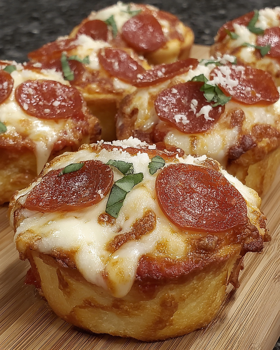 Your New Favorite Mini Deep Dish Crescent Roll Pizzas