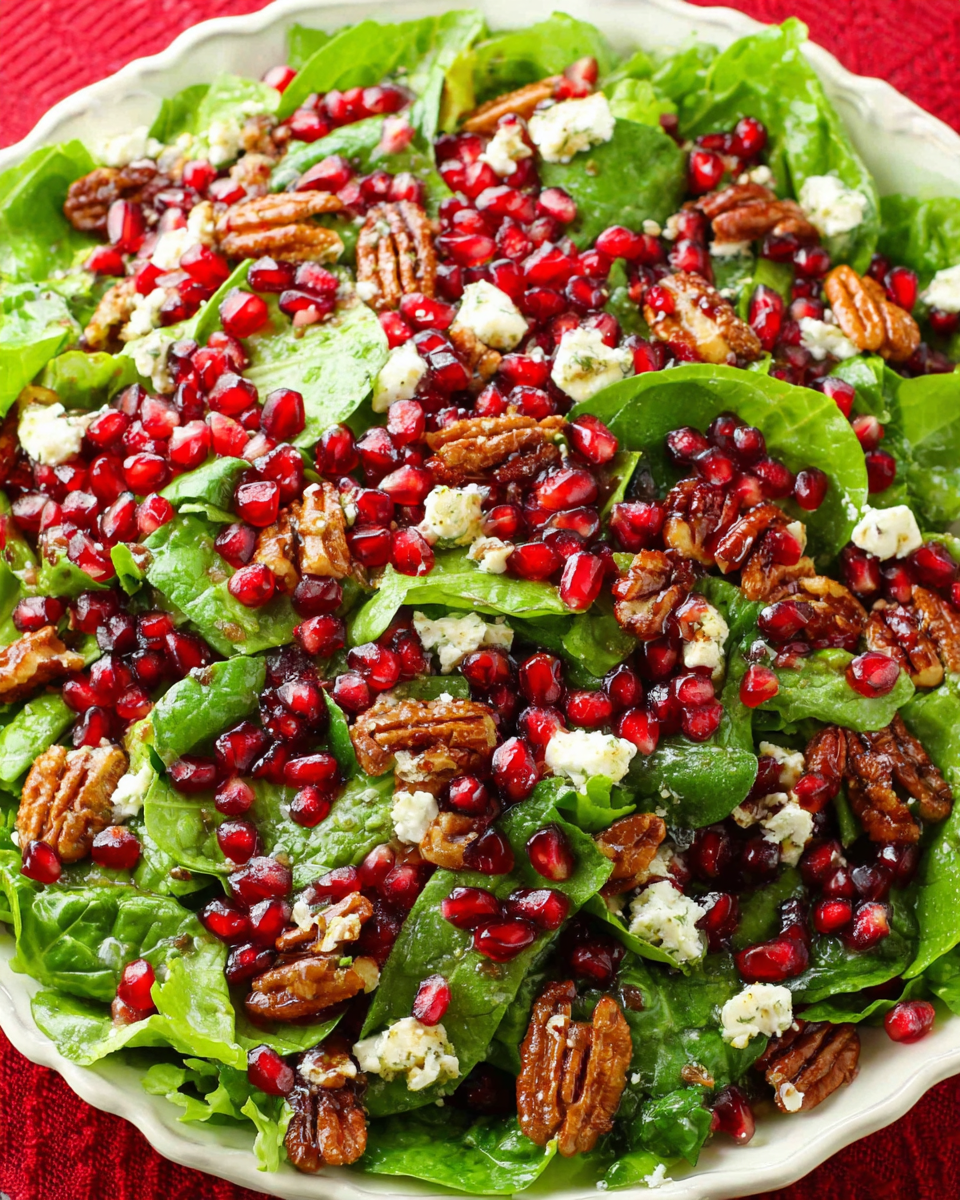 A Festive Pomegranate Feta Christmas Salad Delight