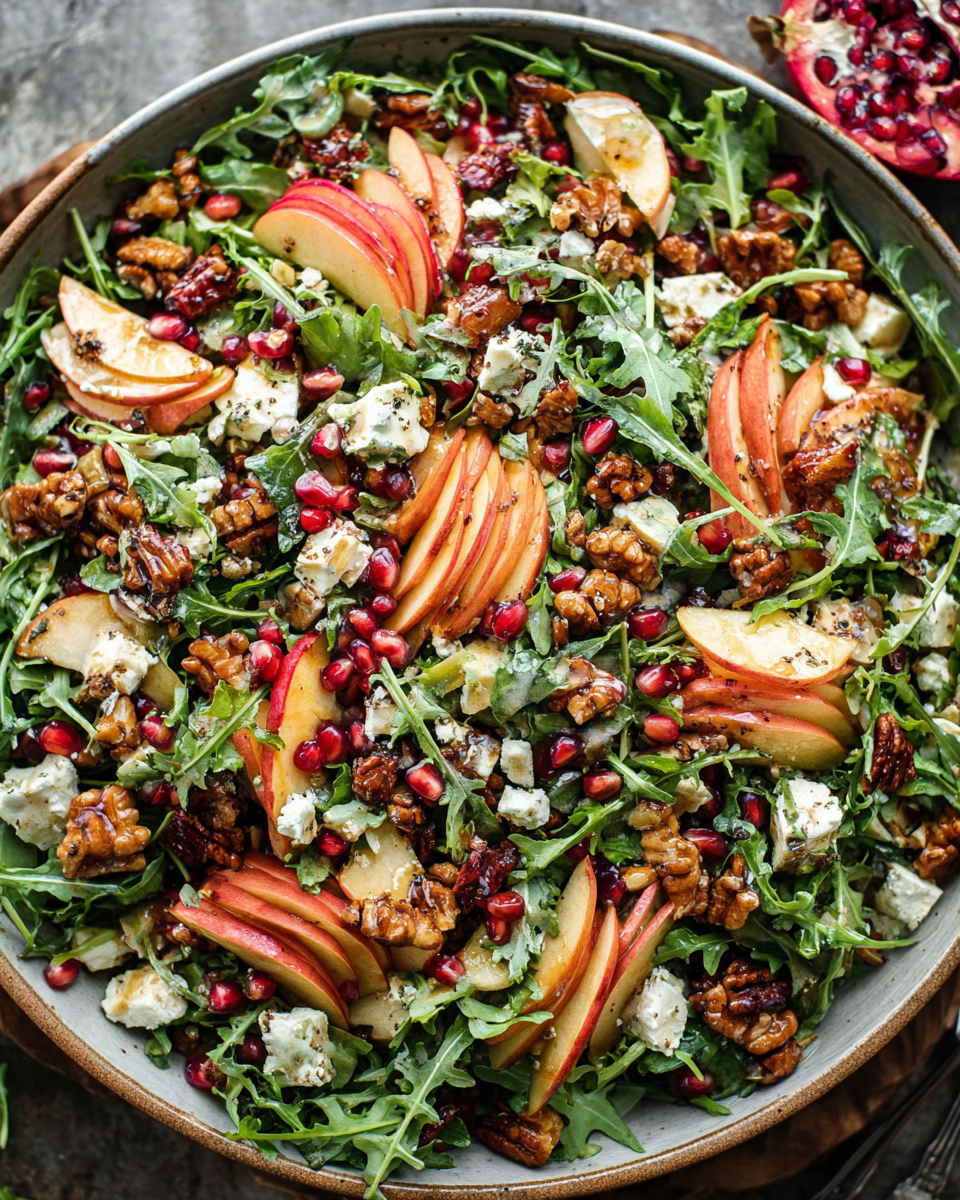 Autumn Harvest Honeycrisp Apple and Feta Salad