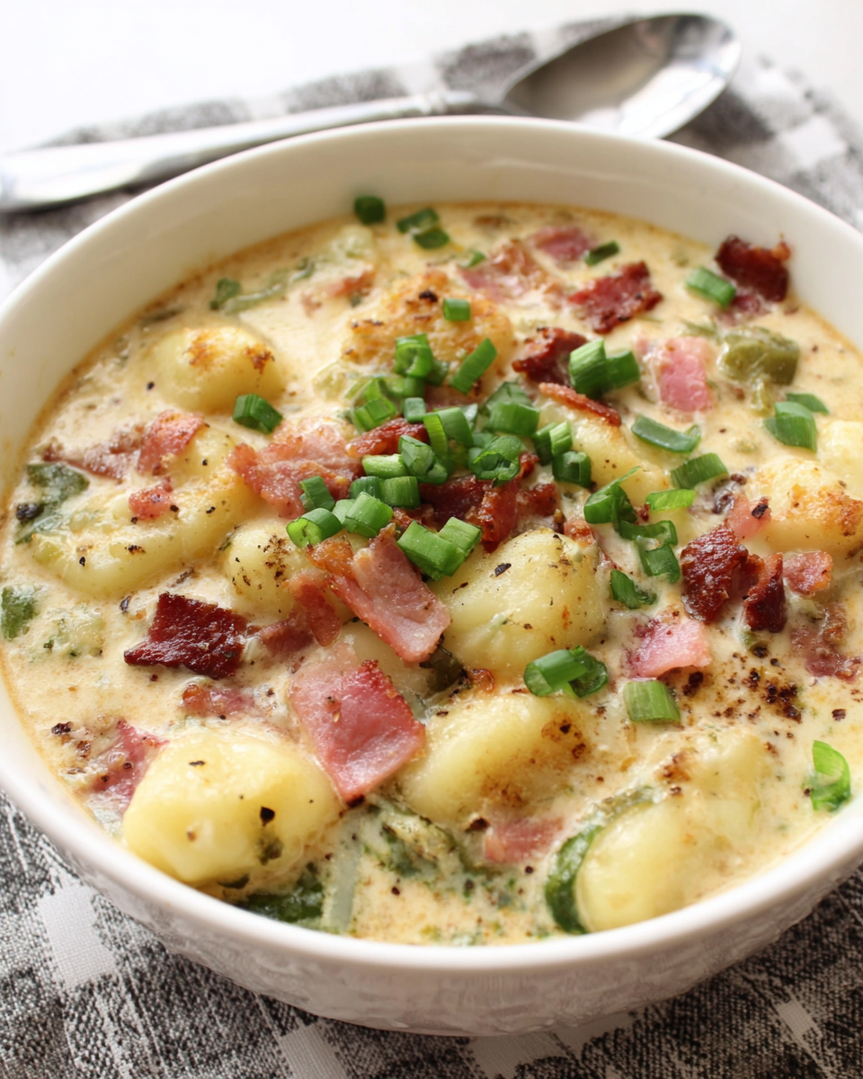 Bacon Cheddar Gnocchi Soup: A Cozy Delight
