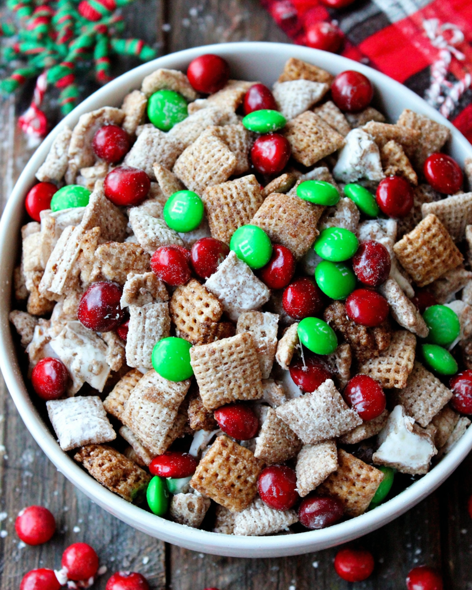 Celebrate the Season with Holiday Puppy Chow M&Ms