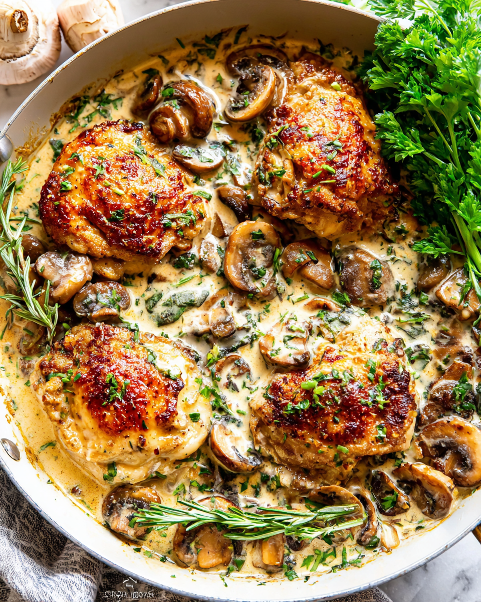 Deliciously Creamy Mushroom Chicken Ready in 20 Minutes