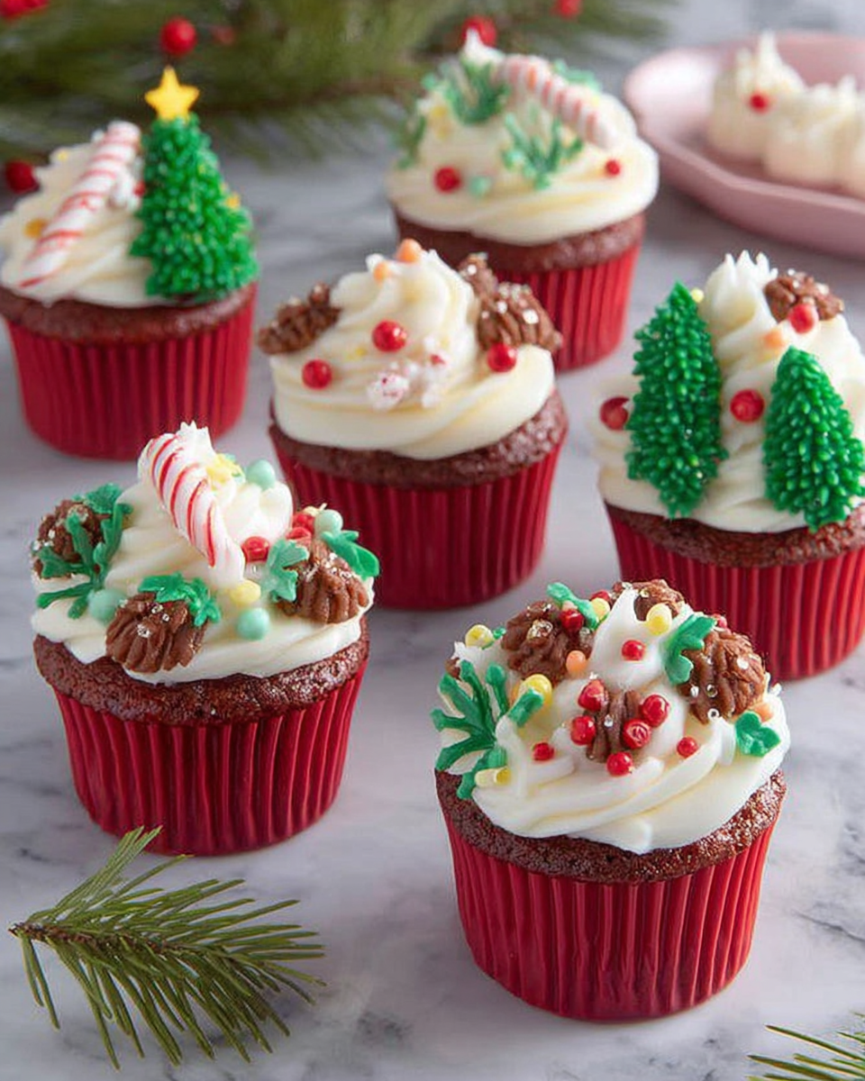 Delightful Festive Christmas Cupcakes for Your Holiday Table