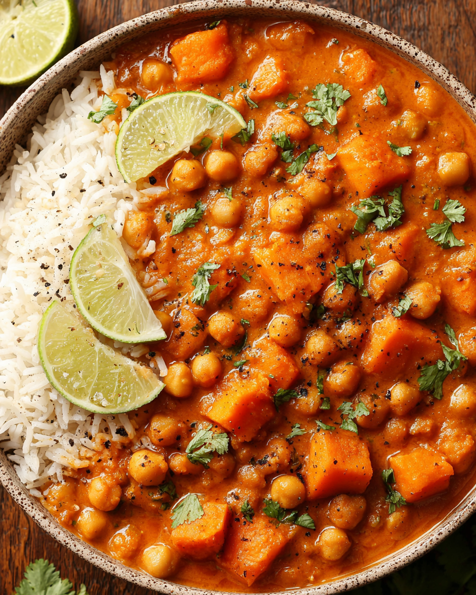 Delightful Sweet Potato and Chickpea Curry Recipe