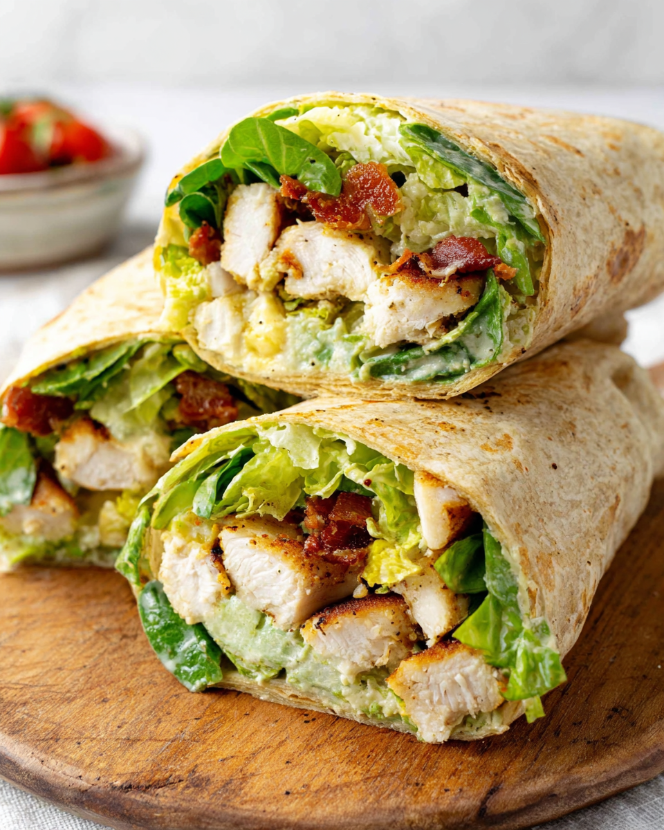 Elevate Your Lunch with a Chicken Caesar Salad Wrap