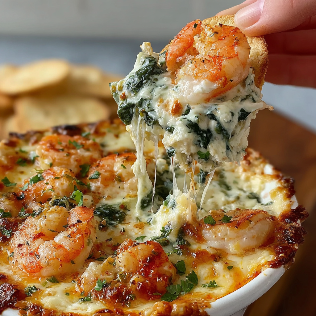 Indulgent Shrimp and Crab Spinach Dip Recipe