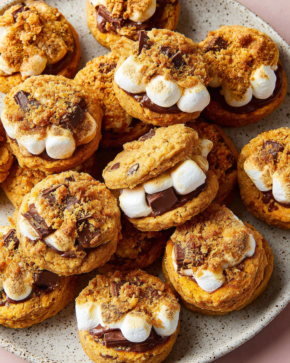 Irresistible Pumpkin S’mores Cookies for Fall Baking