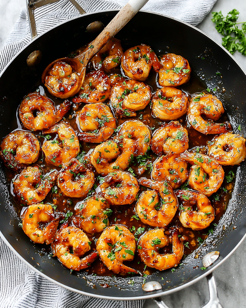 Savory Honey Garlic Shrimp with a Touch of Sweetness