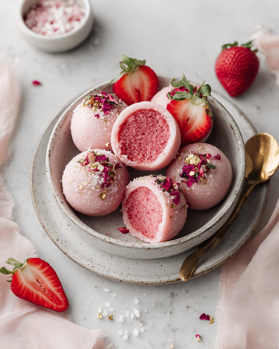 Strawberry Cheesecake Protein Balls for Guilt-Free Snacking