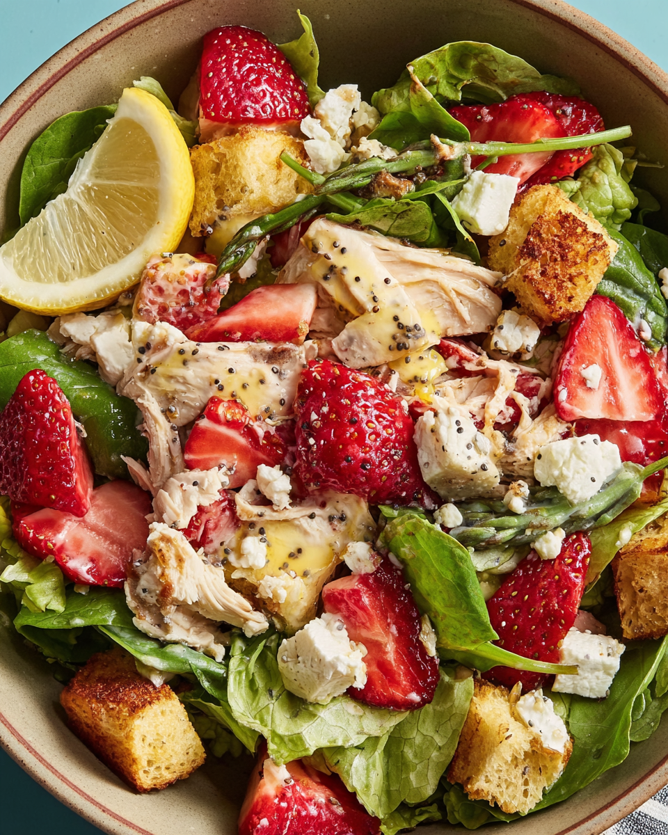 Strawberry Poppy Seed Rotisserie Chicken Salad Recipe