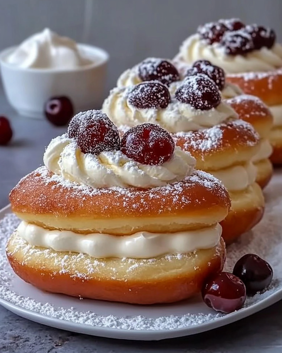 Creating Delightful Fresh Cream Doughnuts at Home