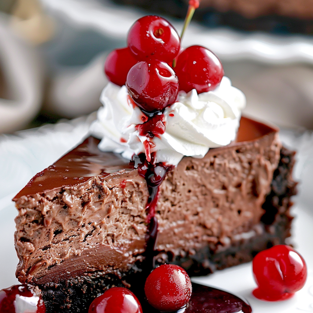 Decadent Black Forest Cheesecake for Your Dessert Table