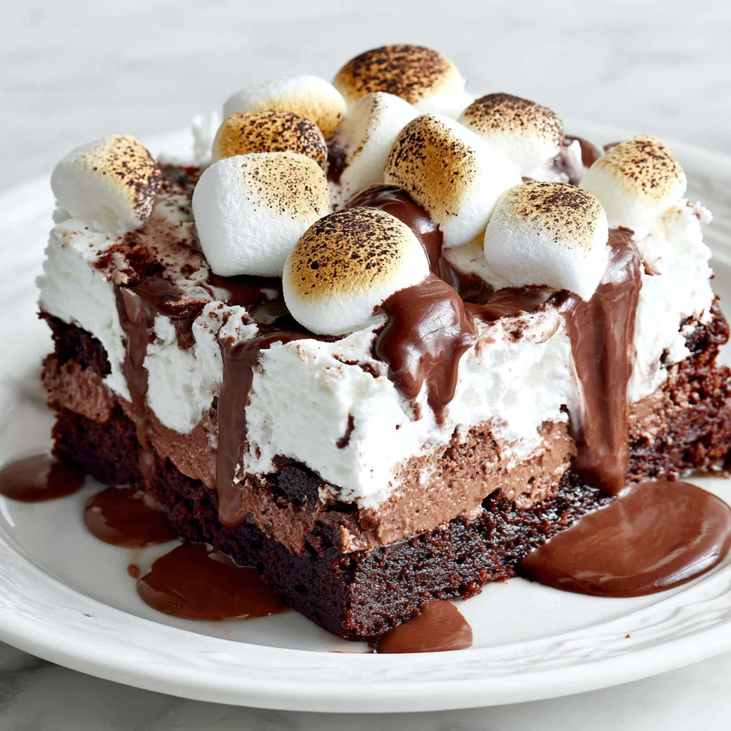 Delightful Classic Hot Chocolate Poke Cake Recipe
