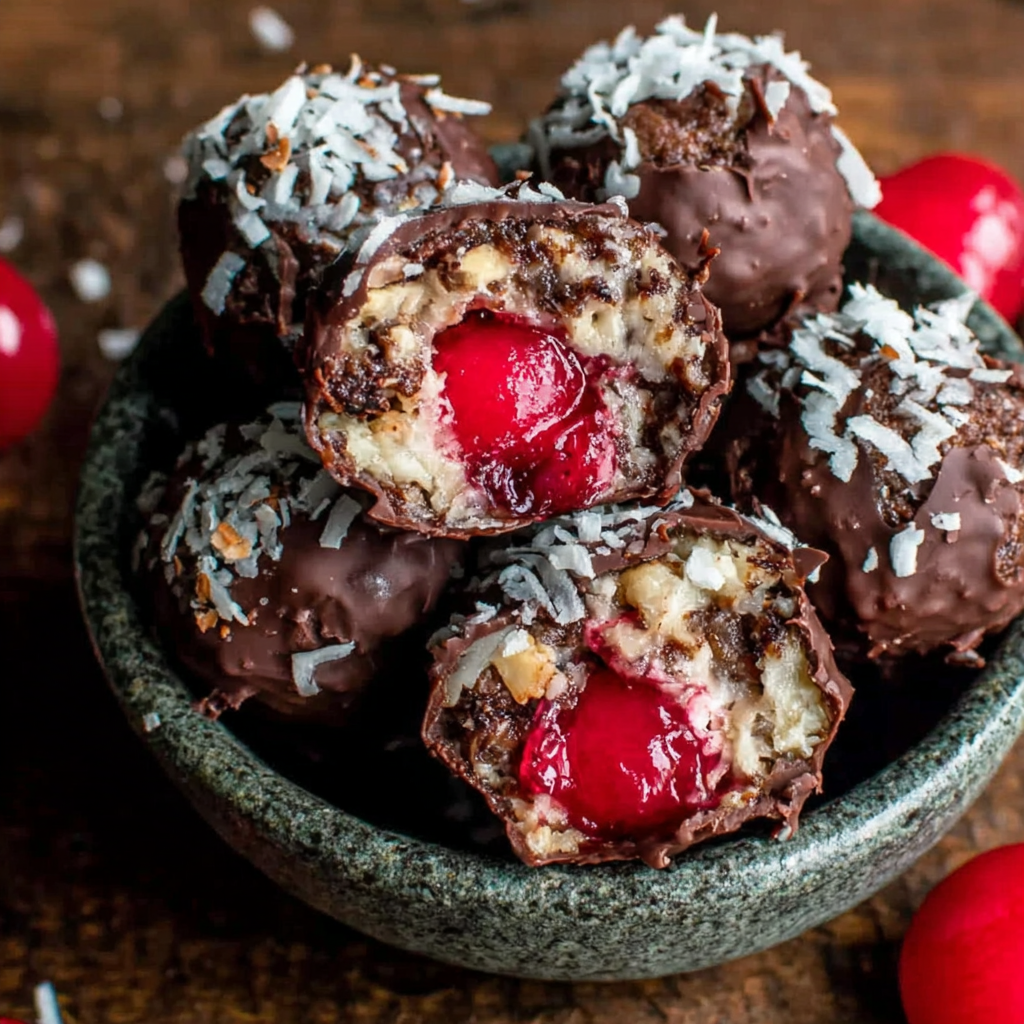 Indulgent Cherry Bourbon Balls for Your Next Gathering
