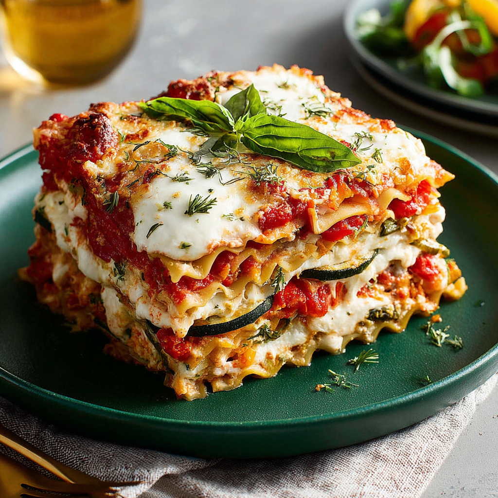Layered Comfort: Vegetarian Lasagna with Fresh Ingredients