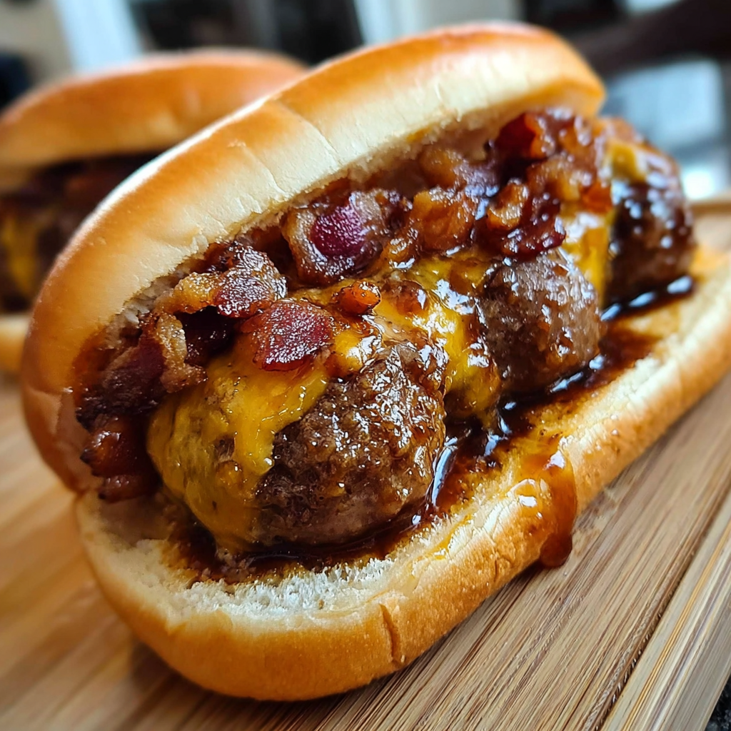 Savory Bourbon BBQ Bacon Cheeseburgers to Impress