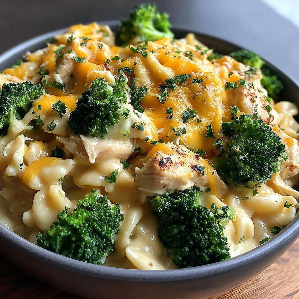 Savory Crockpot Creamy Broccoli Cheddar Chicken