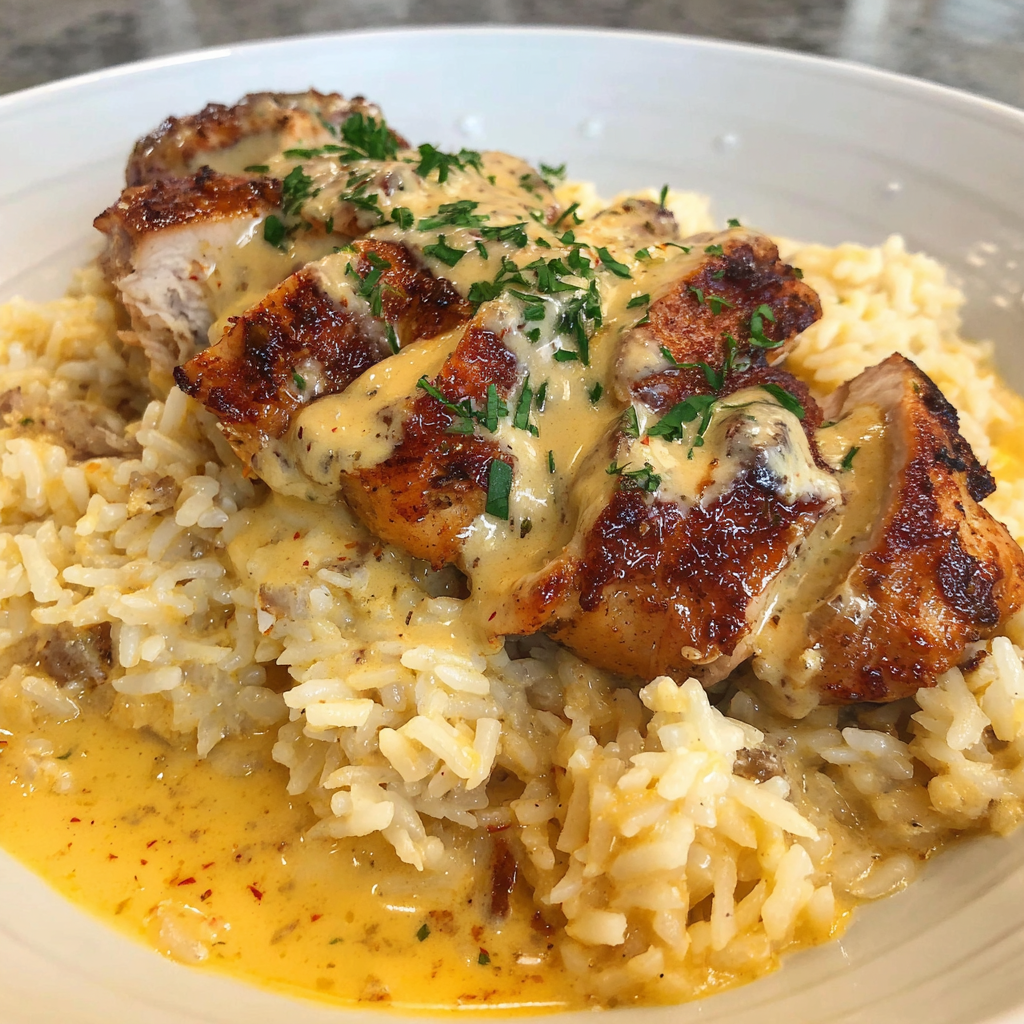 Creamy Cajun Chicken & Rice Delight