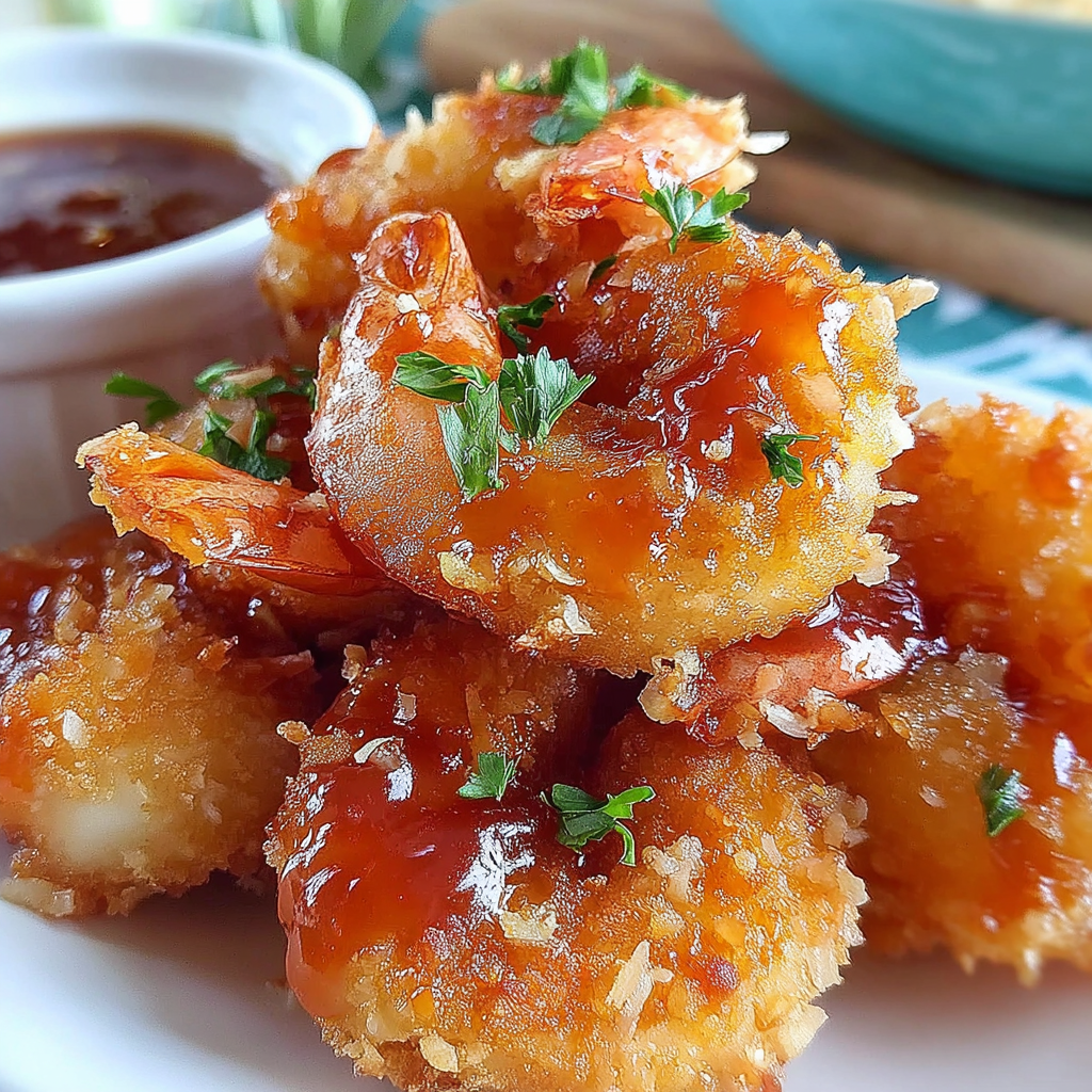 Crispy Coconut Shrimp with a Spicy Sweet Chili Sauce