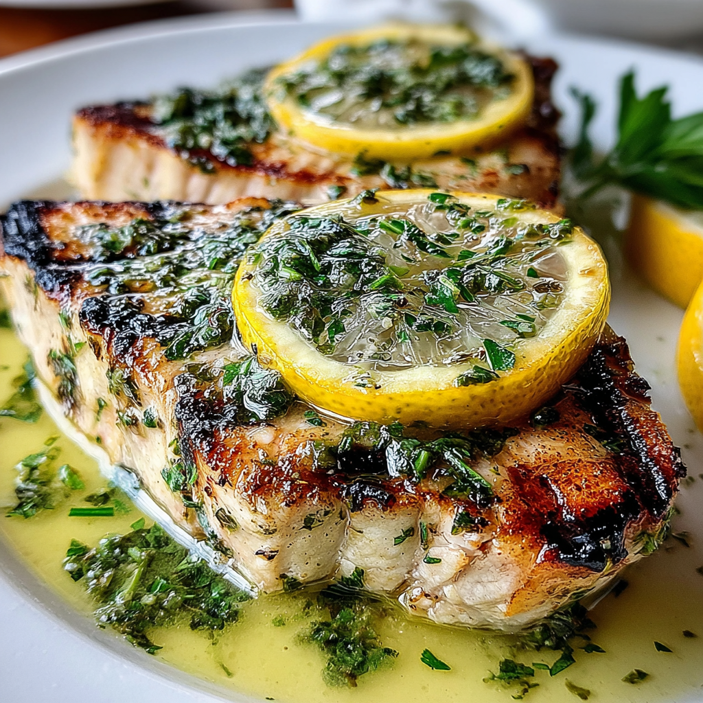 Discover the Delight of Grilled Swordfish with Lemon Herb Sauce
