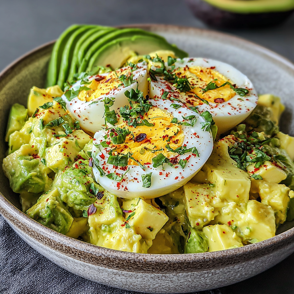 Flavorful Avocado Egg Salad for Light Meals
